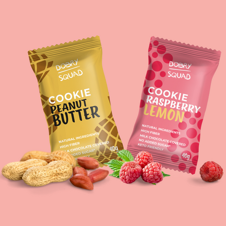Set of 20 Cookies – Cookie Raspberry & Cookie Peanut Butter
