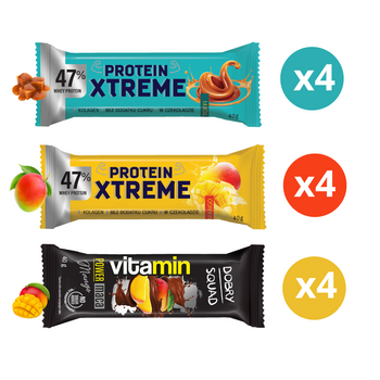 Zestaw SPORT batonów XTREME PROTEIN + VITAMIN