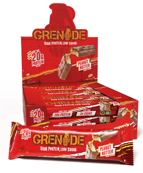 Zestaw 12 szt baton proteinowy GRENADE Peanut Nutter 60g